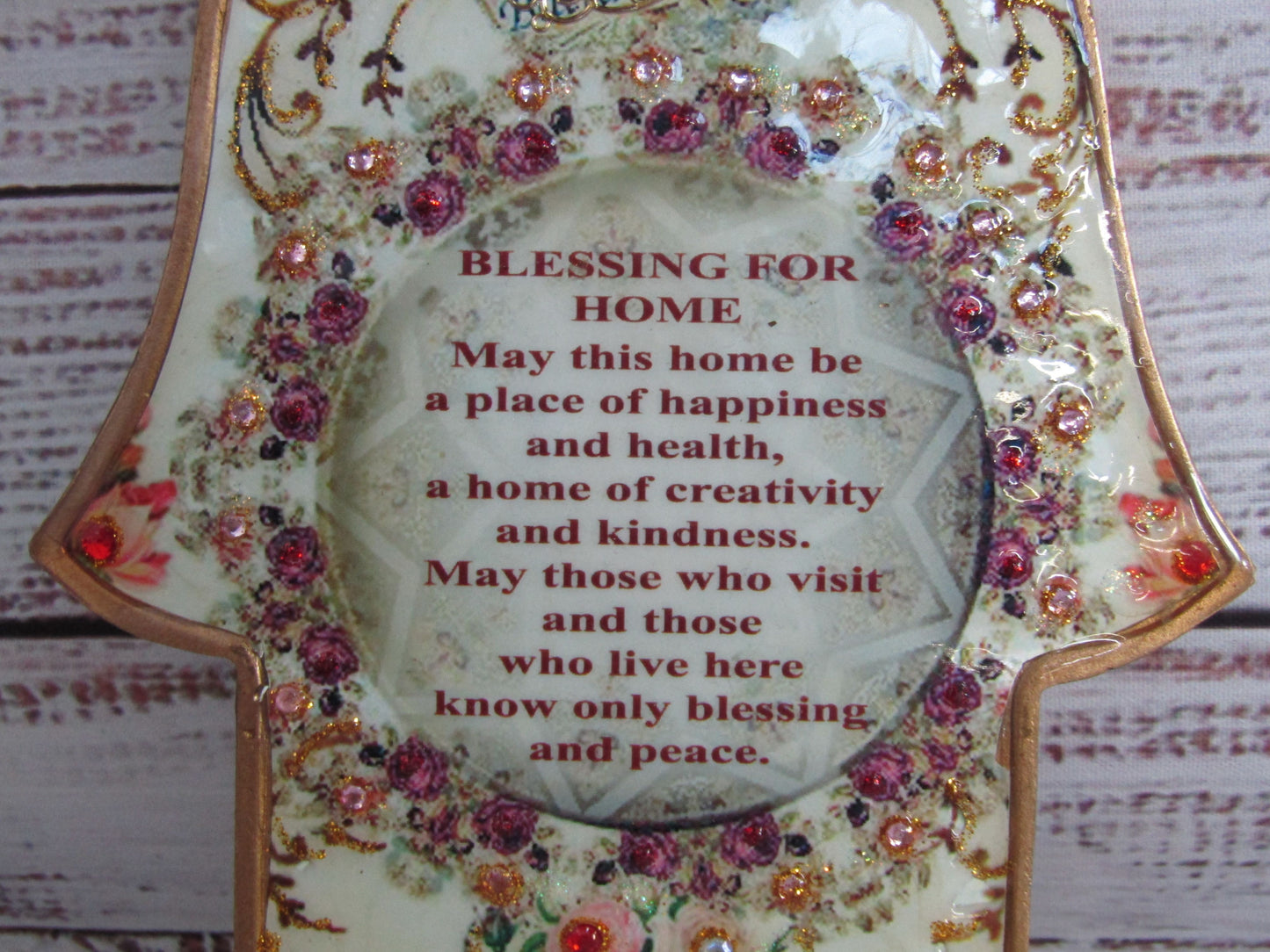 Hamsa Palm Blessings for Home Wall Art Made in Israel
