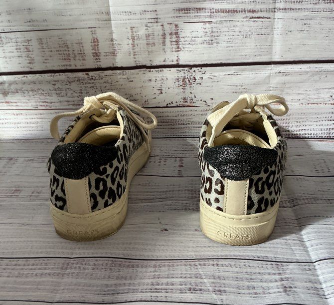 Women's Greats Brooklyn fur Leopard Print Cheetah Royale Limited Sneaker Size 8