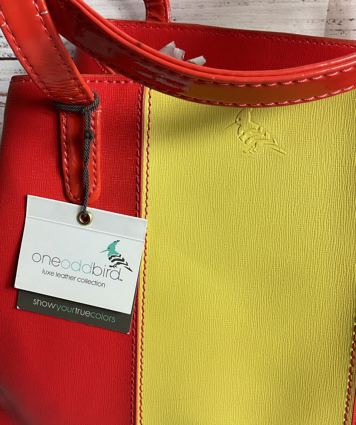 Oneoddbird The Lorikeet Saffiano Leather Handbag Multicolor