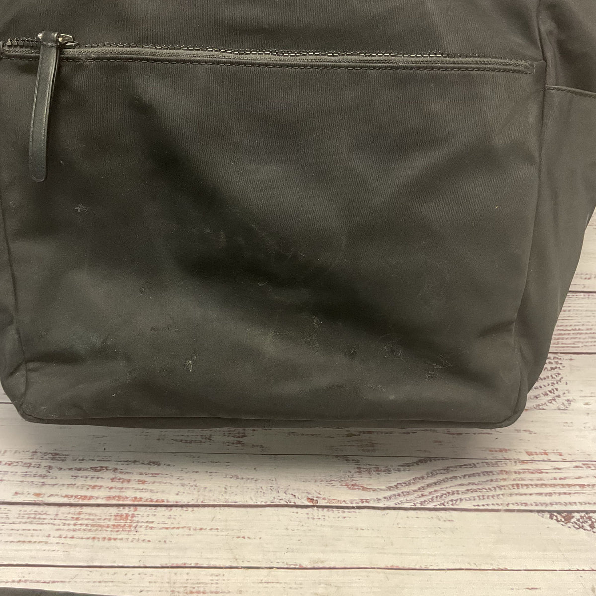 Kate Spade 2Way Black Nylon Travel Tote Bag Toiletries Caddy Worn.