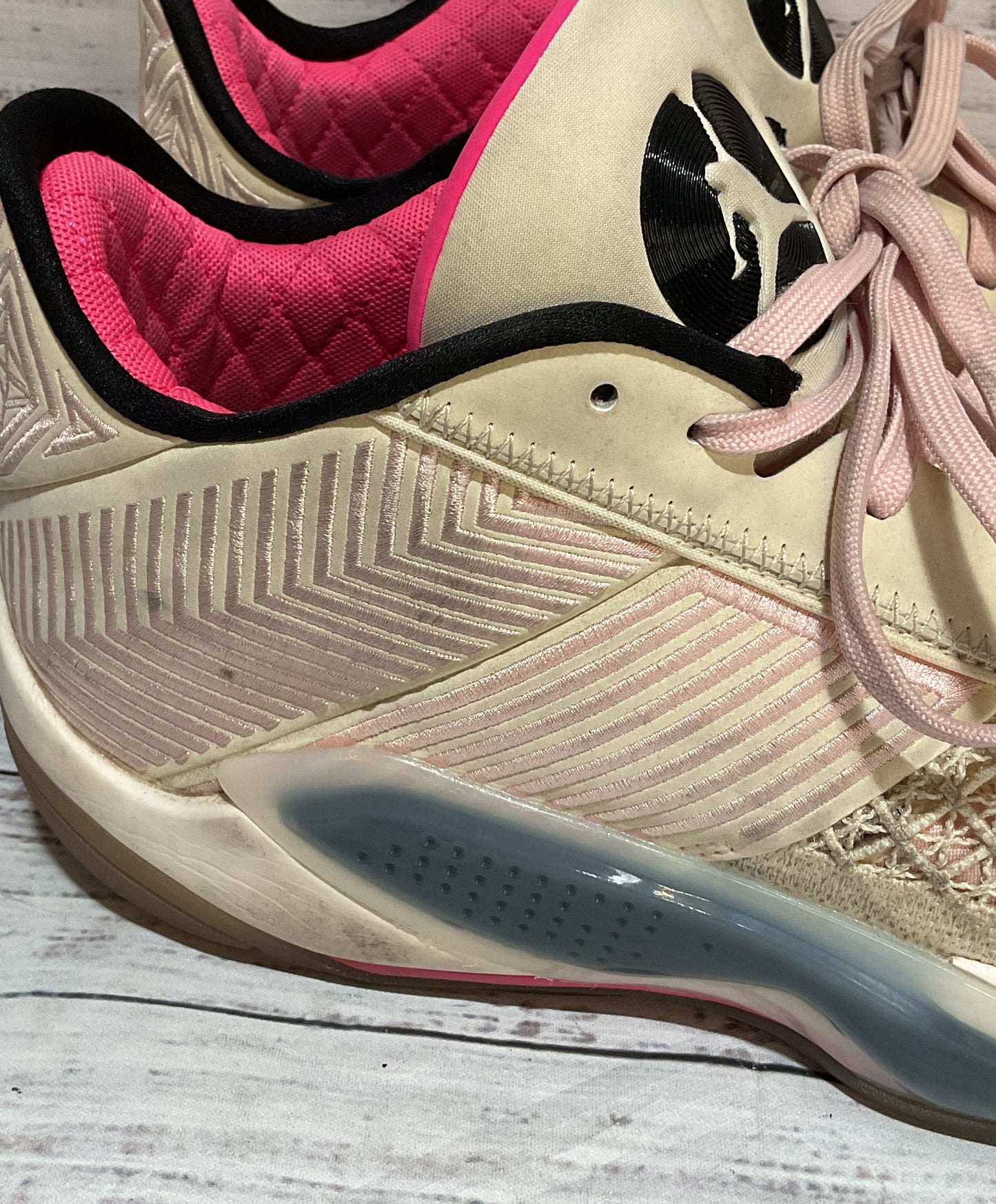 Air Jordan XXXVIII 38 Low Sneakers Beige Black Pink 12