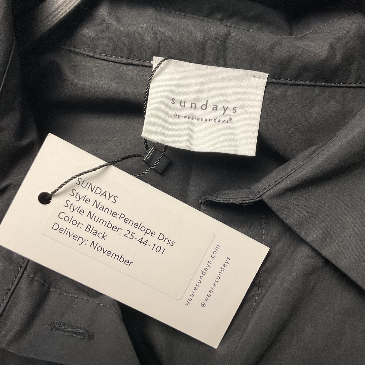 We Are Sundays Penelope Dress Black Stretch Waist - Size See Photos