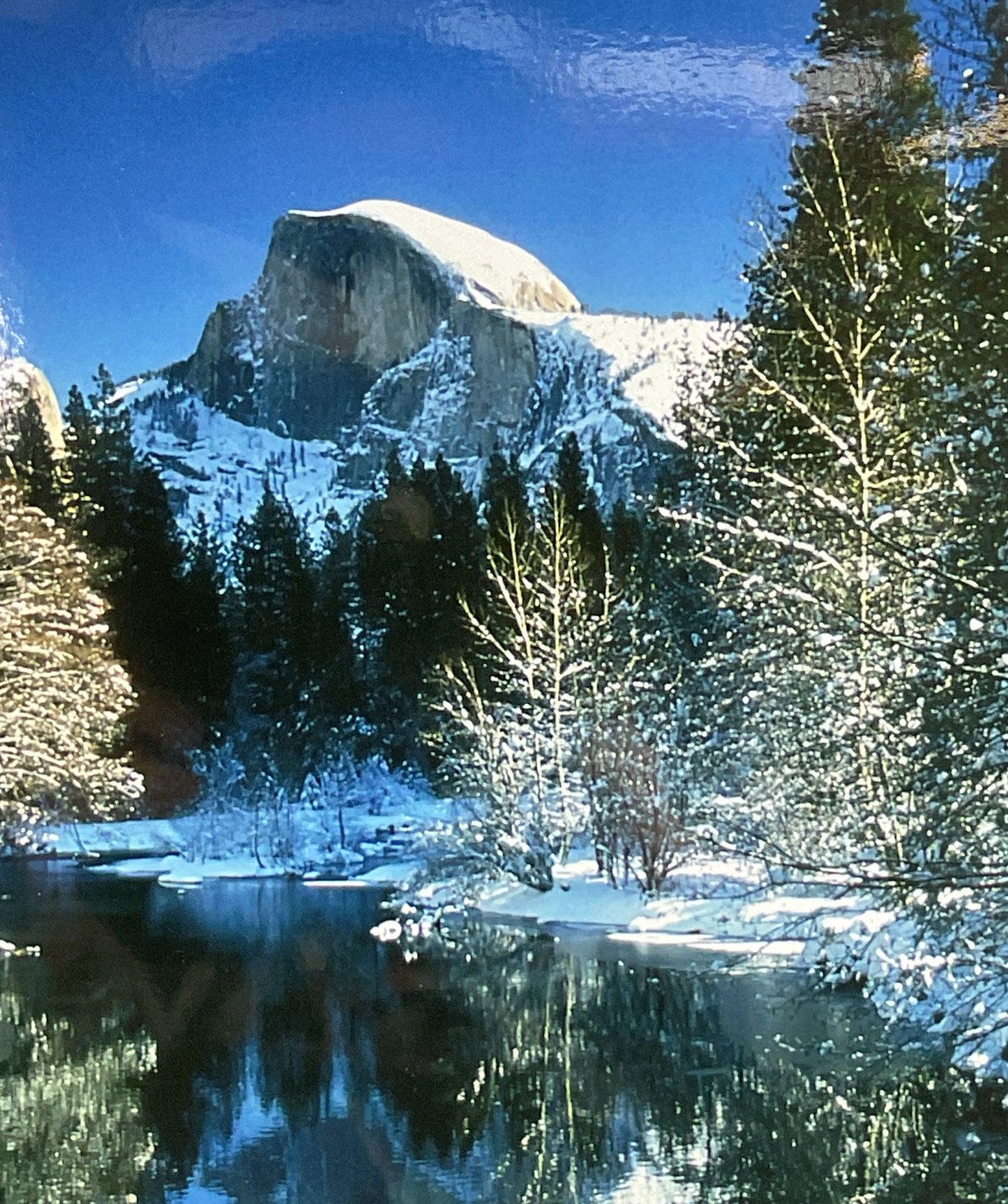 Half Dome & Reflection Photograph Signed by Dan Warsinger