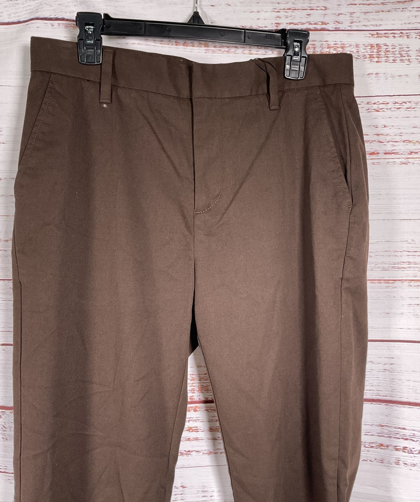 John Vavartos Elma Dropped Pants Dark Brown 31