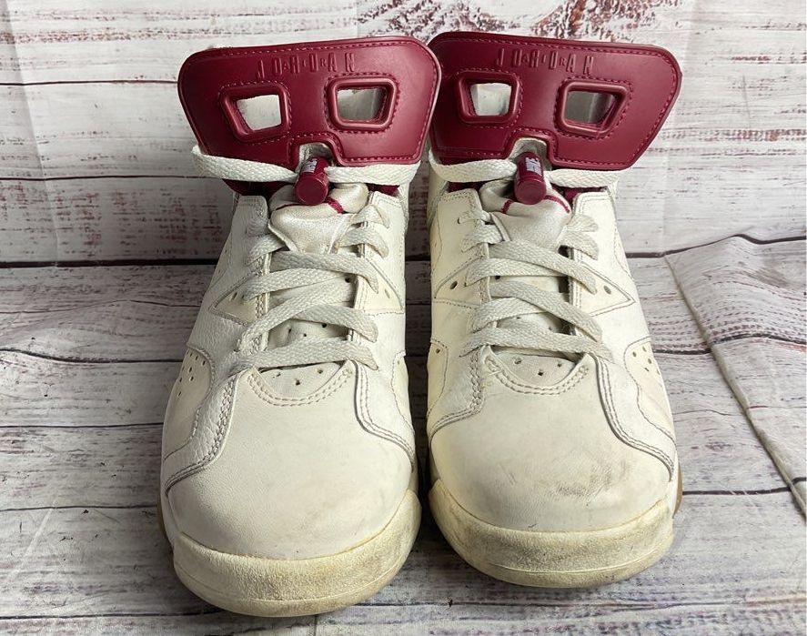 Nike Air Jordan 6 Retro Sneakers White Kids Youth 7Y