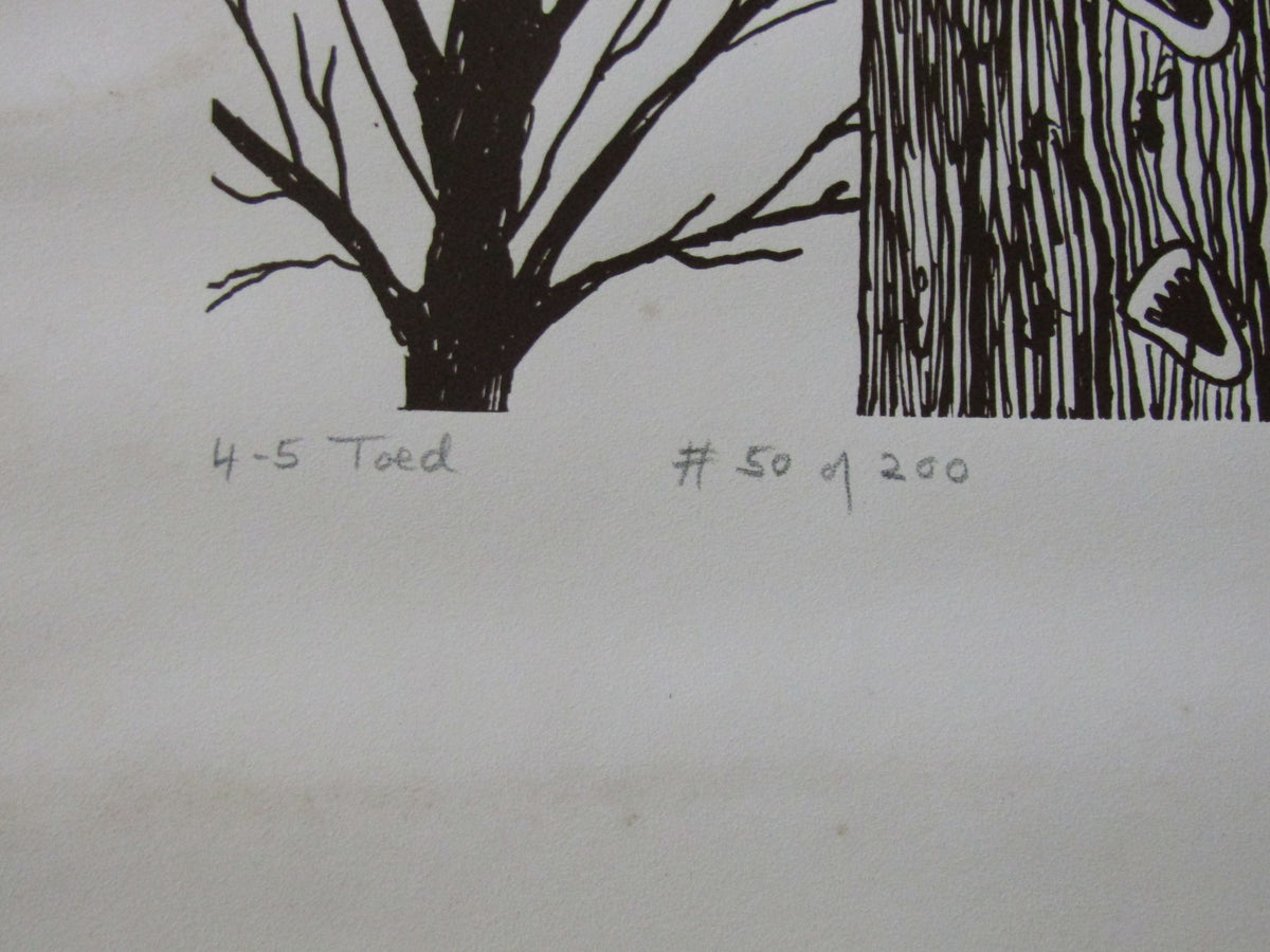 Vintage 1974 Andrew William Vachon 4-5 Toed Pencil Signed Print 50 of 200