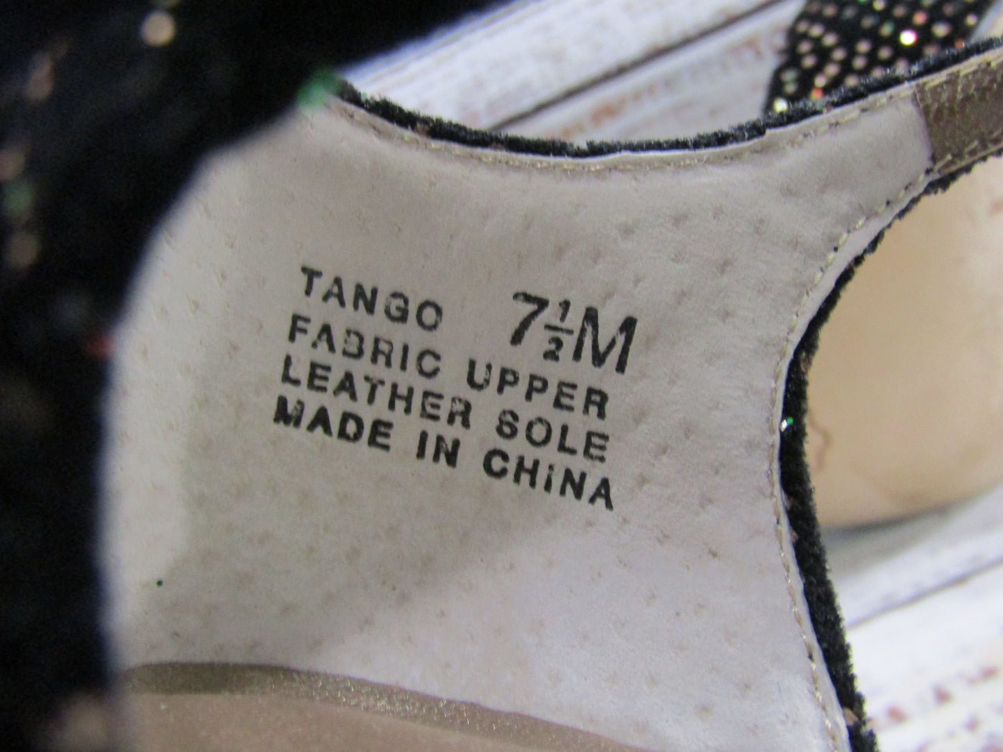 Monzo & Franco Tango Women's Black Ankle Strap Heel Size 7.5