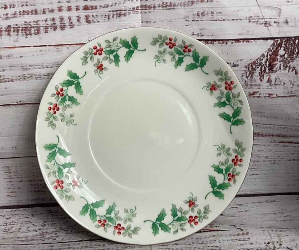 Gibson Designs Christmas Charm Delight Holiday Gravy Boat & Underplate White