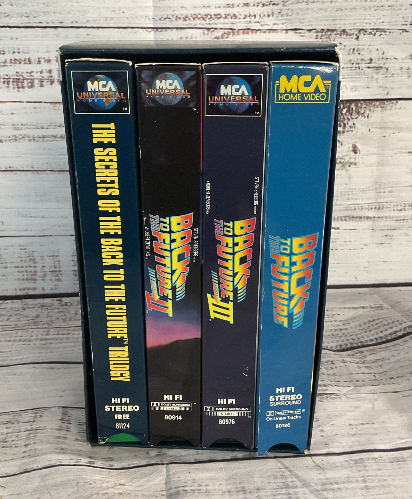 Back to the Future Trilogy Secrets of the Trilogy VHS Set
