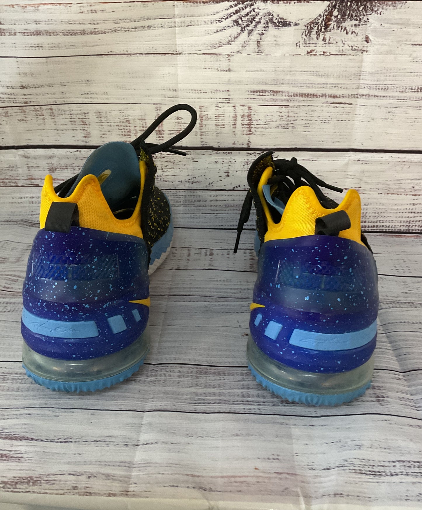Men's Nike Lebron James 23 Black Blue Sneakers Size 12
