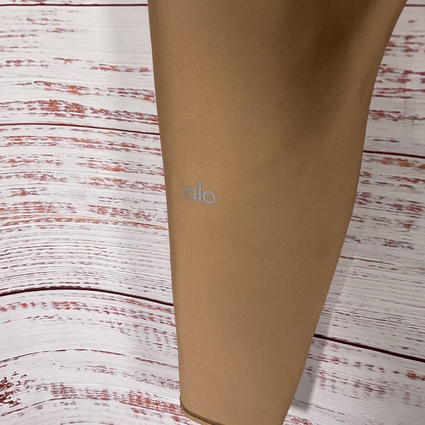 Alo Yoga High Waist Airlift Toasted Almond Brown Leggings Pants - Size S