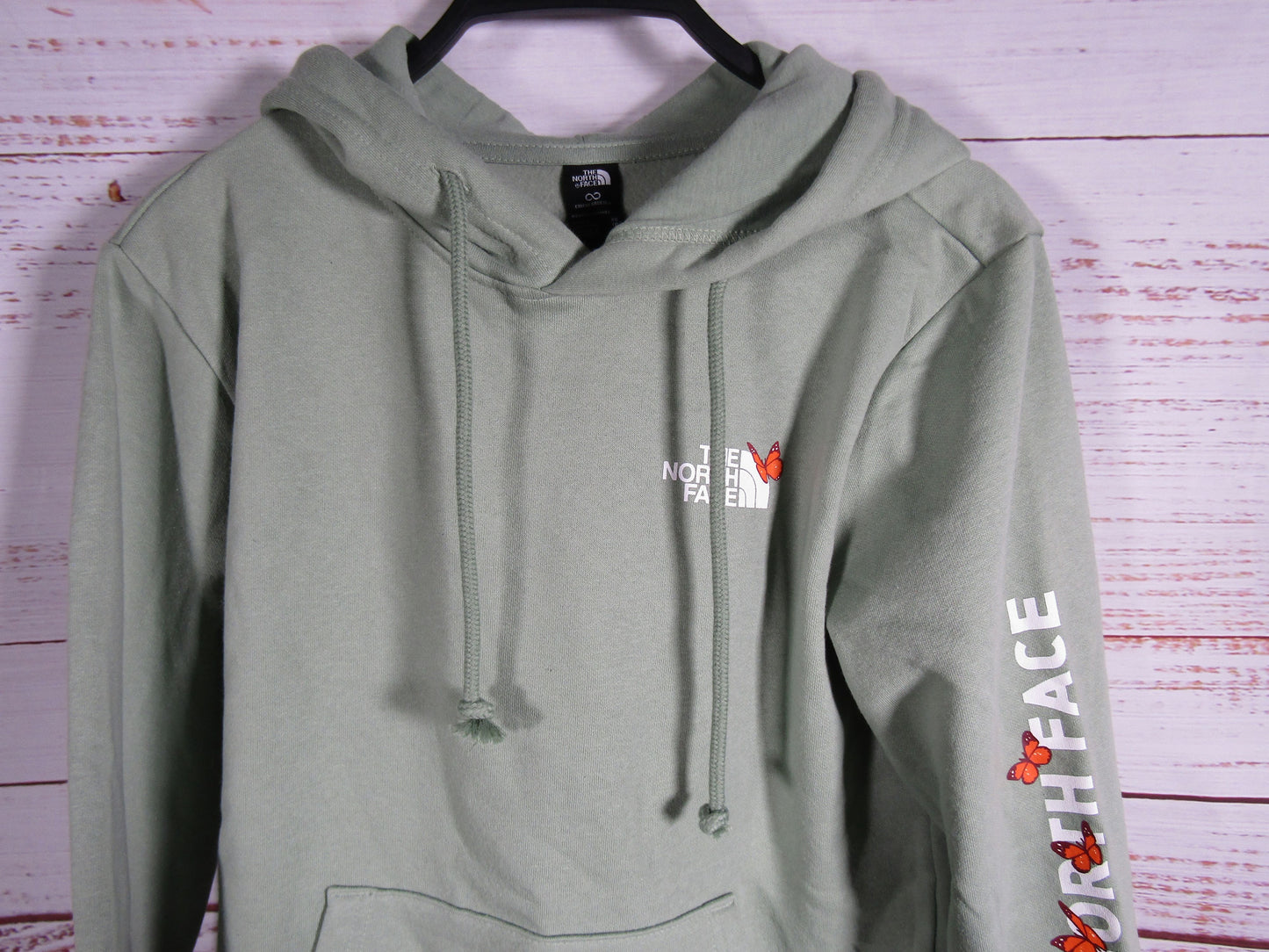North Face Evolution Women's Slate Moss Butterfly Print Hoodies Size XS