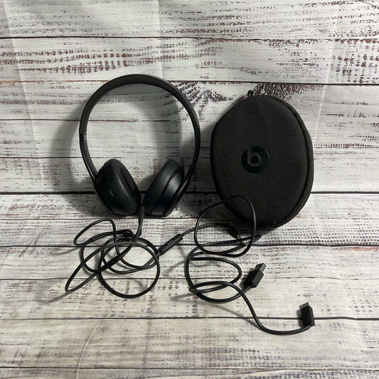 Beats by Dre Solo 3 Wireless & Wired Black On-Ear Headphones w/ Case