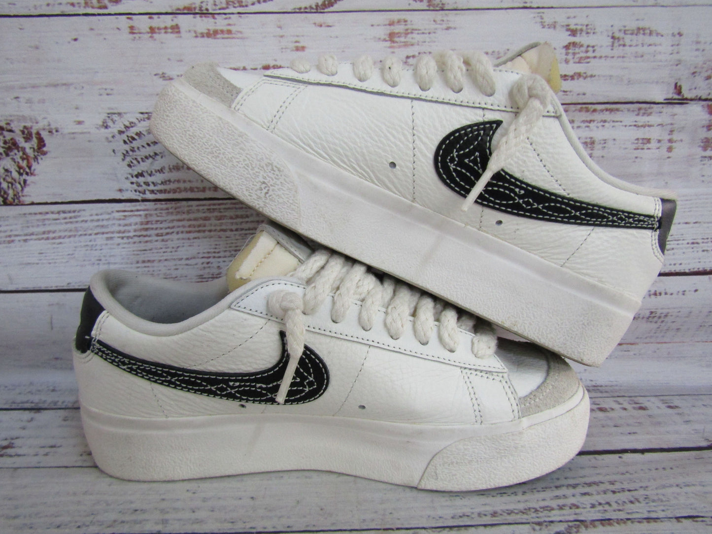 Nike Blazer Low Platform Needlework Women's Sneakers Size 6.5 FJ4556-133