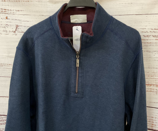 Tommy Bahama Flipshore Men's Blue / Red Half-Zip Reversible Sweater Size L