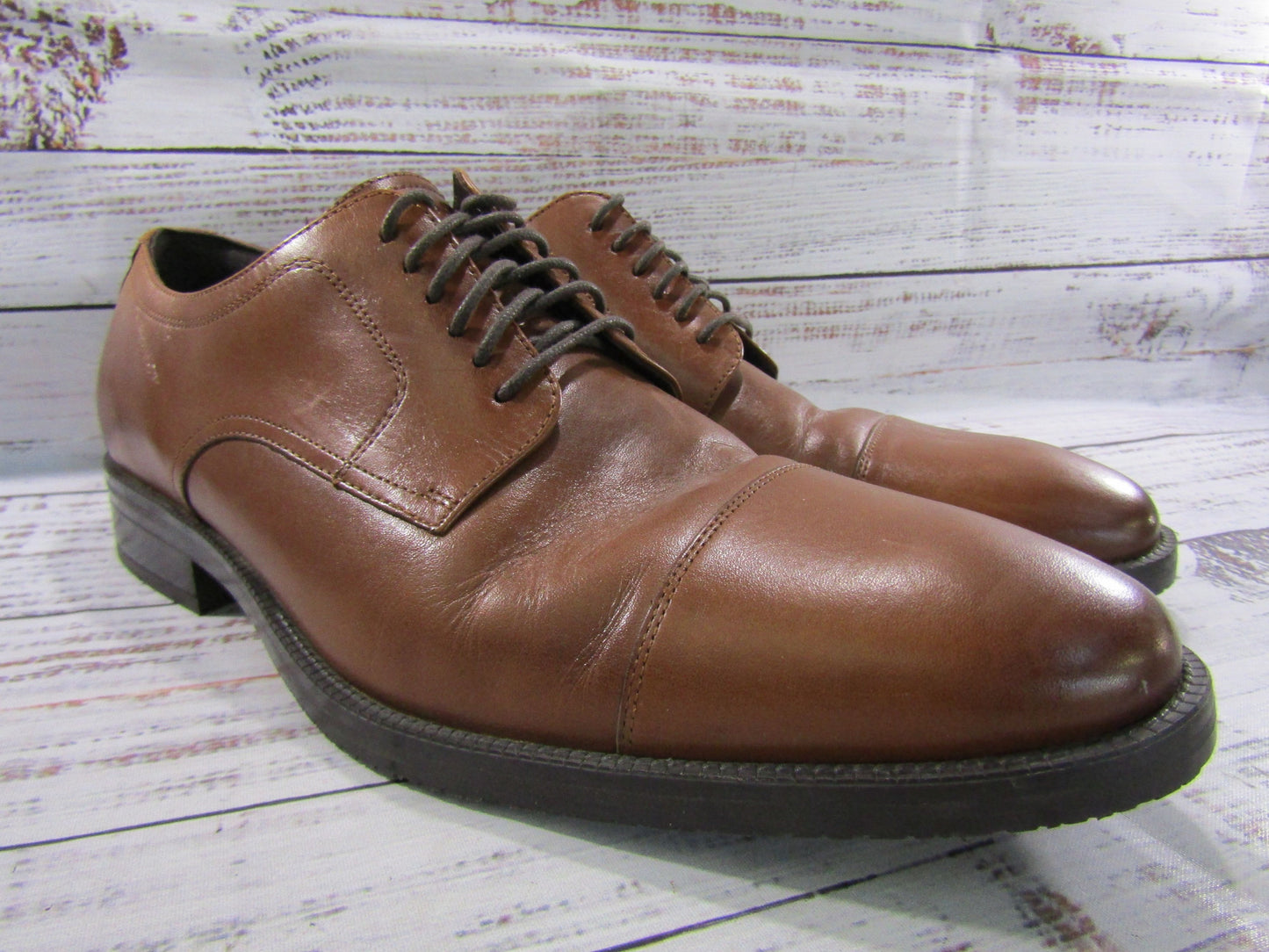 Cole Haan Men's British Tan Leather Oxford Shoes Size 9.5 C34138