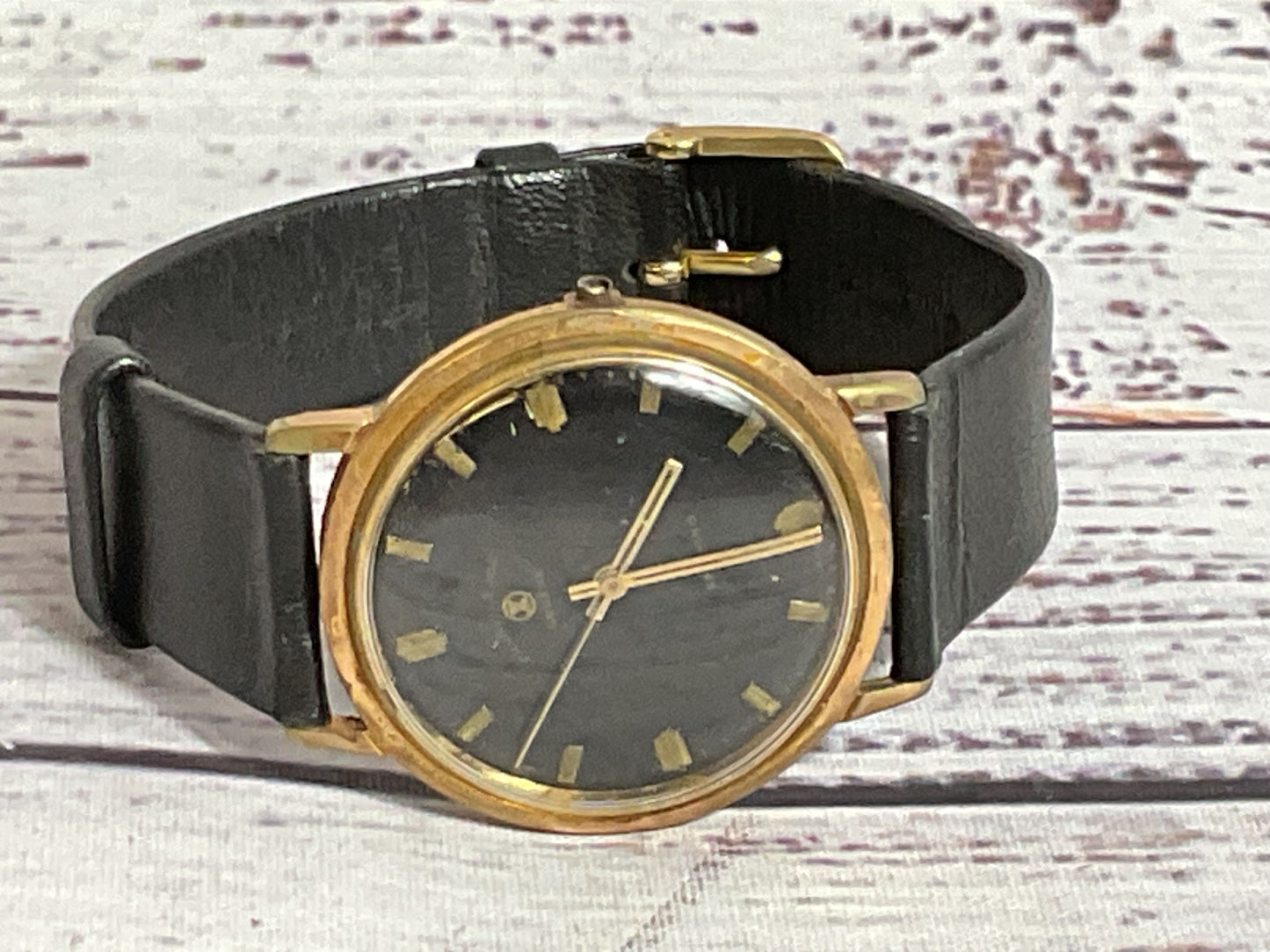 VTG. FAVRE-LEUBA Gold Plated Winding Watch (MISSING CROWN)