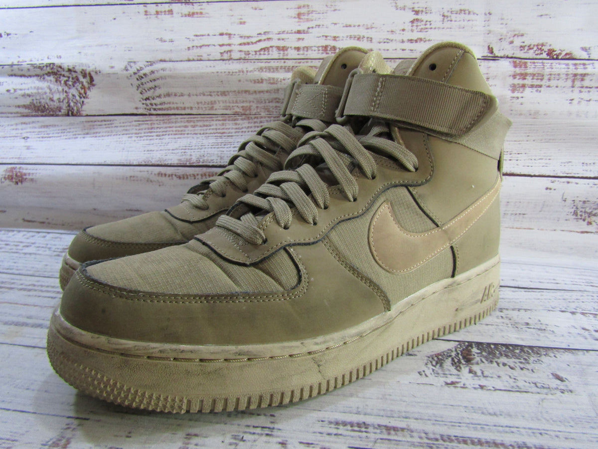 Nike Air Force 1 High '07 Men's Canteen Leather Mid-Top Sneakers 10 315121-206