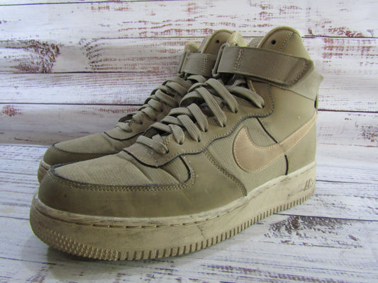 Nike Air Force 1 High '07 Men's Canteen Leather Mid-Top Sneakers 10 315121-206
