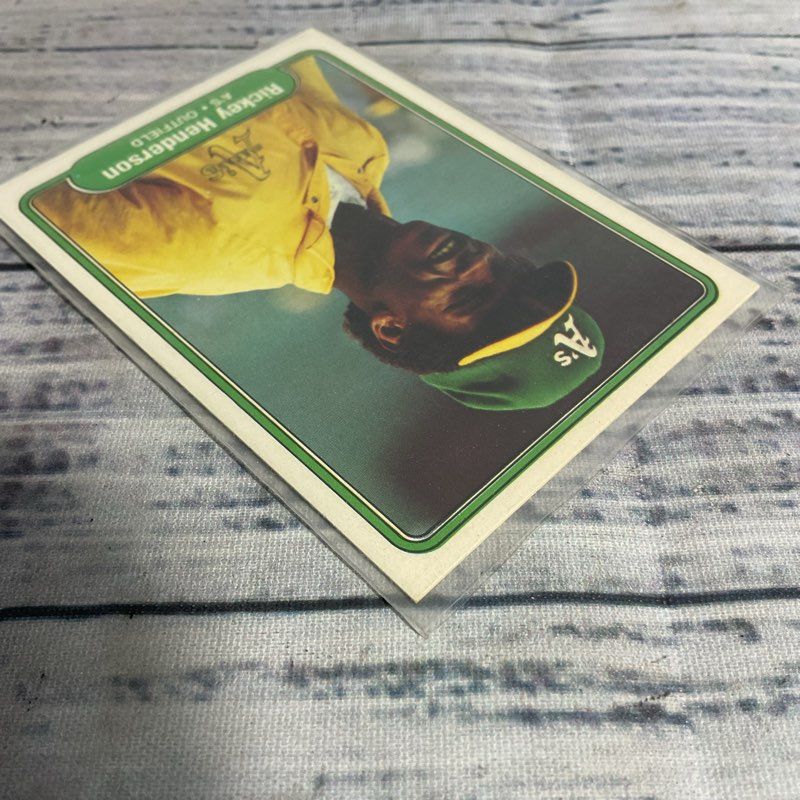 Vtg. Fleer 1982 Rickey Henderson #92 Ungraded Baseball Card Great Condition
