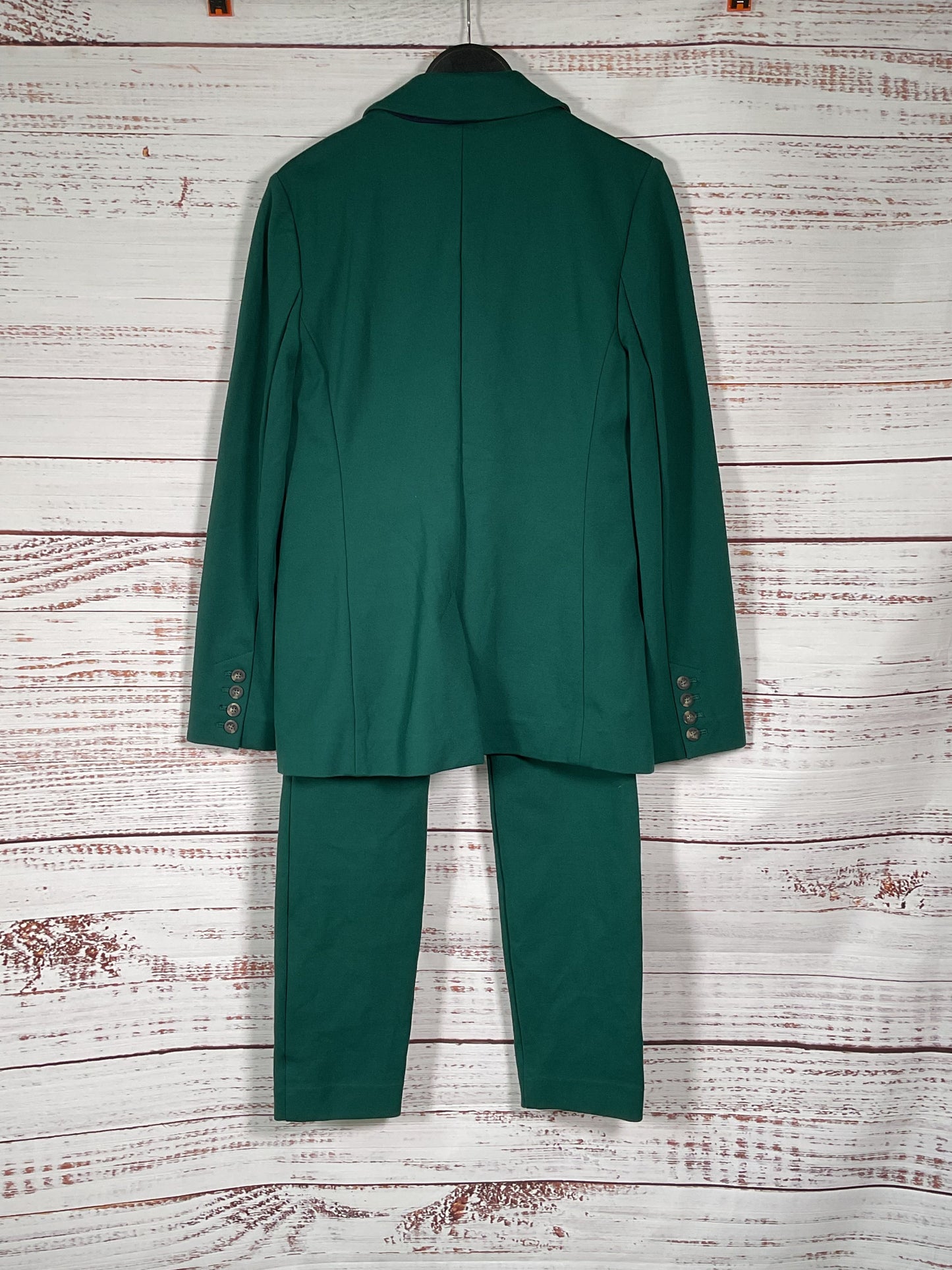 Boden Green Jacket + Trouser Suit - Size 8R/8L