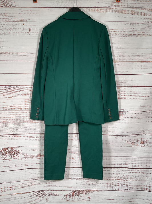 Boden Green Jacket + Trouser Suit - Size 8R/8L