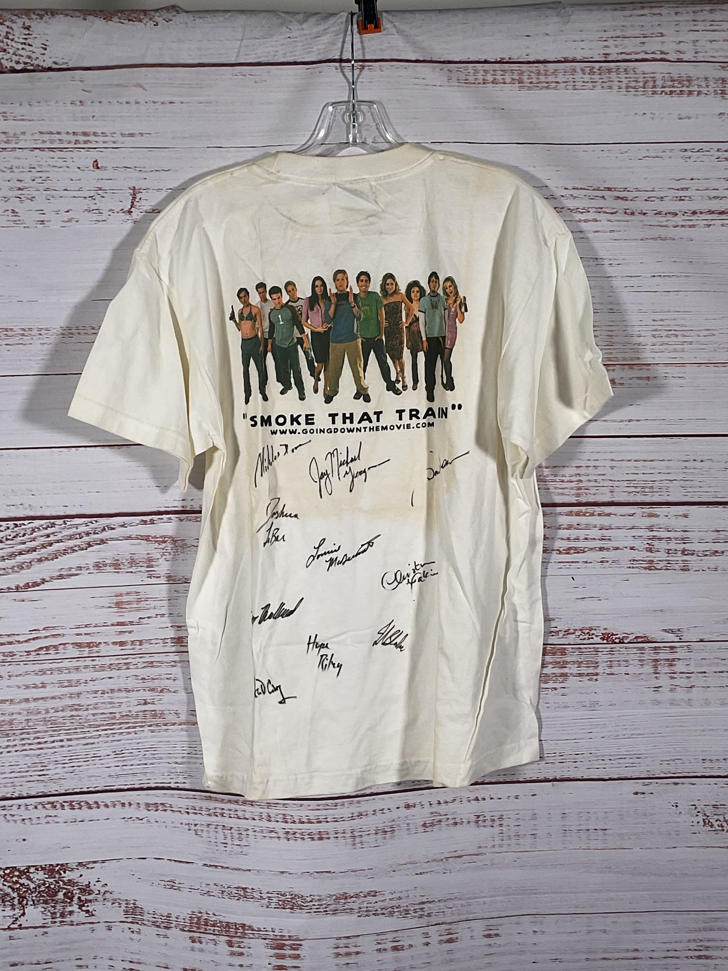 Cast Signed 'Going Down' The Movie T Shirt Size L