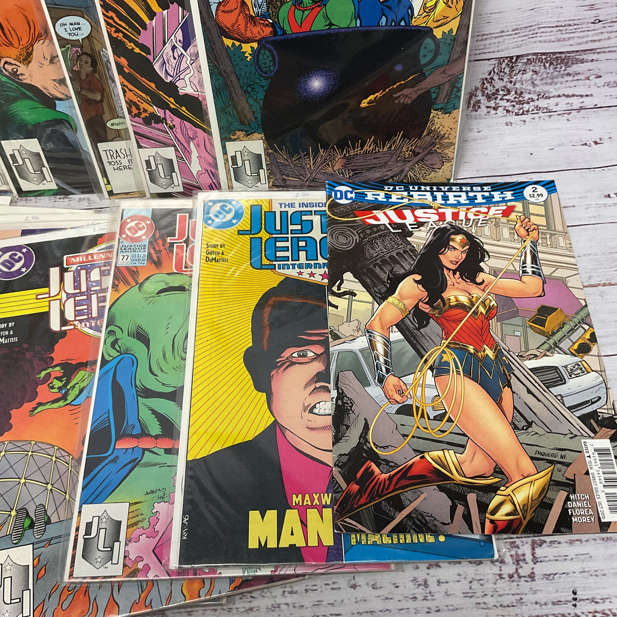 DC Comics Justice League America International 1990s 17 Comic Lot