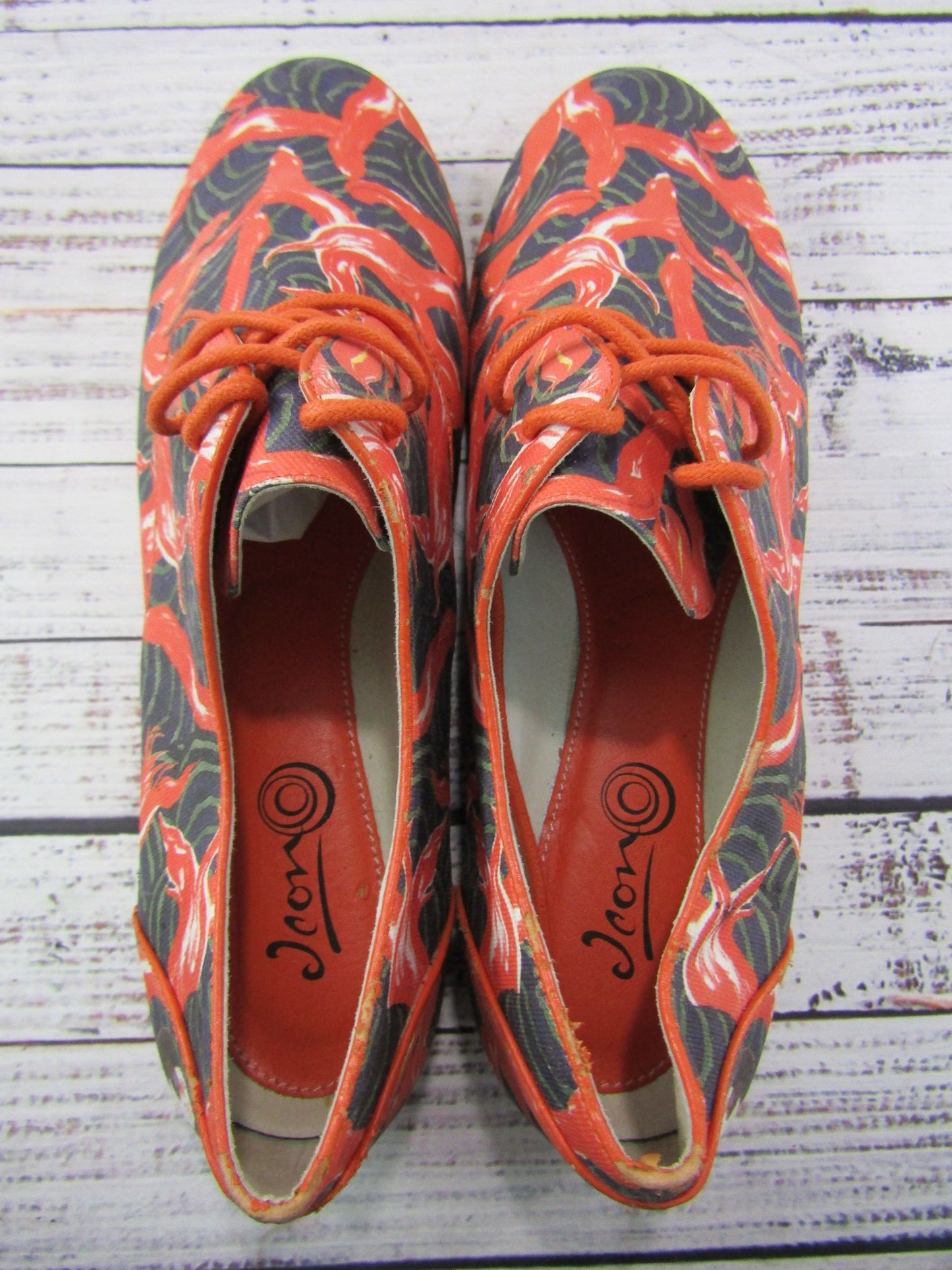 Icon Kylie Women's Multi-Color Floral Canvas Espadrille Sneakers Size 11