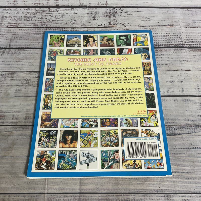 Vtg. 1994 Kitchen Sink The First 25 Years Dave Schreiner 1st Print