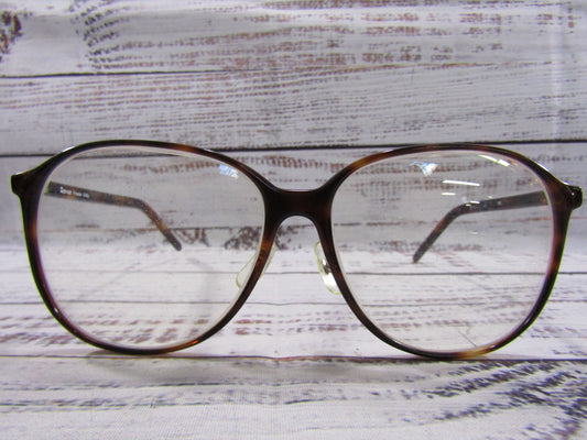 Vintage Revue Oversized Brown Havana Eyeglasses Frame Made in Italy