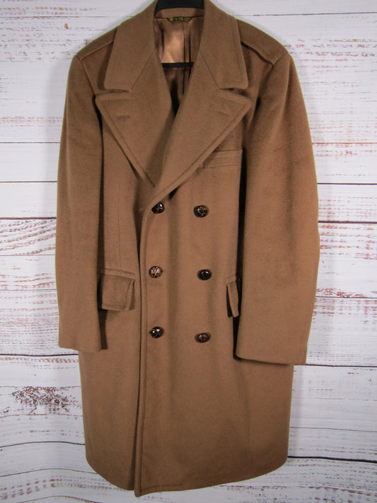 Vintage S.K. Friedman & Sons Men's Brown Wool Coat Size M