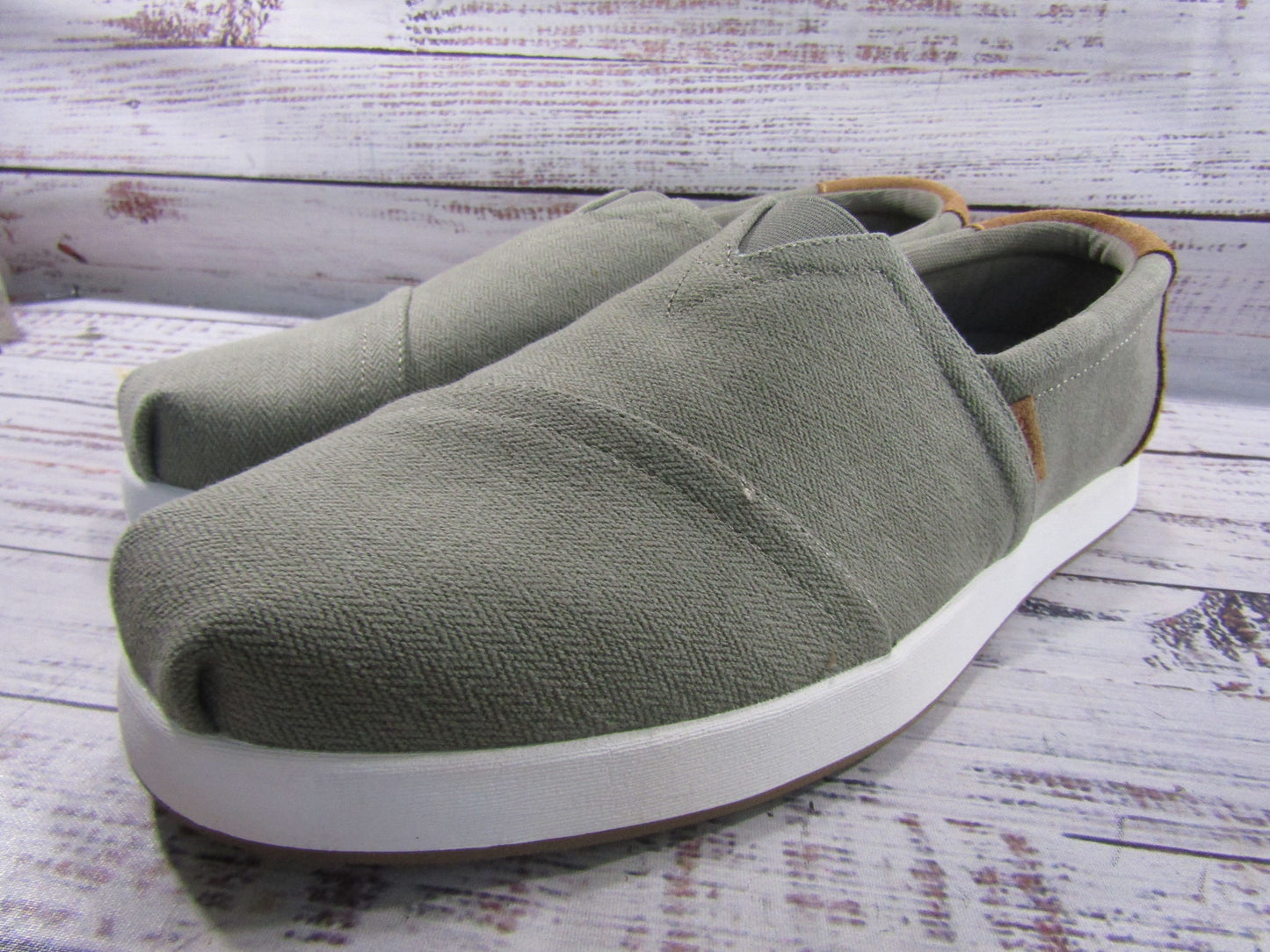 Toms Alp Fwd Men's Green Slip-On Shoes Size 10.5