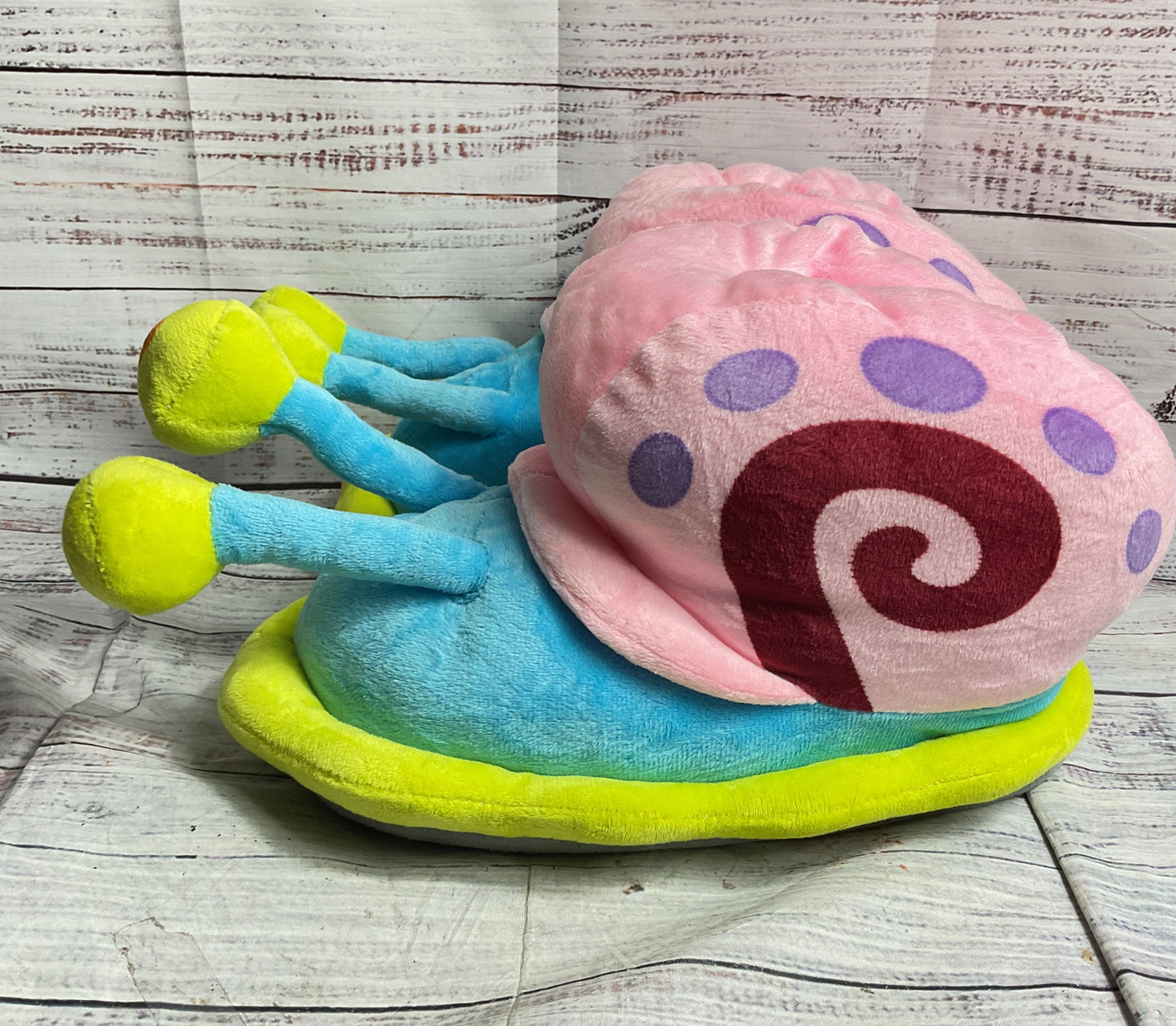 Nickelodeon SpongeBob Squarepants Gary The Snail Plush Slippers Multicolor