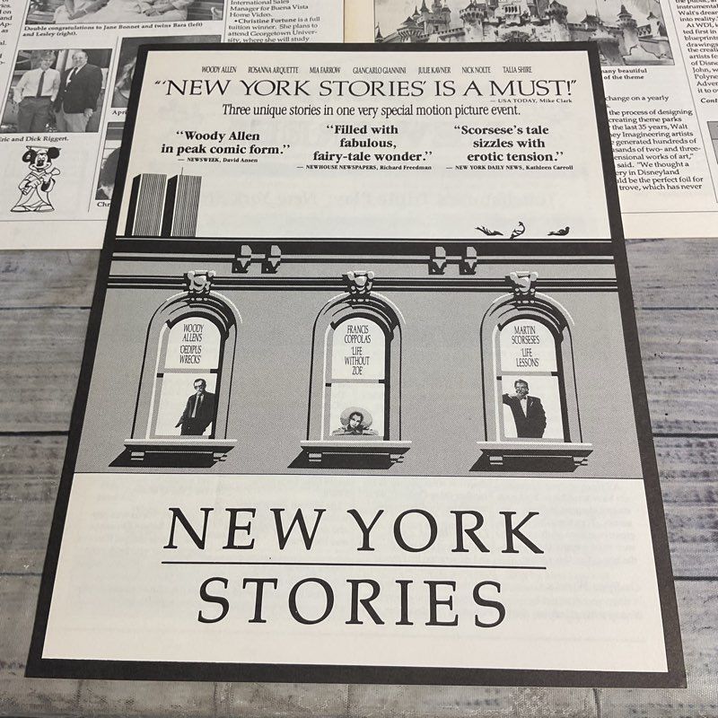 Lot Of 5 Vintage 1987 Disney Newsreel Magazines Theme Park Collectible