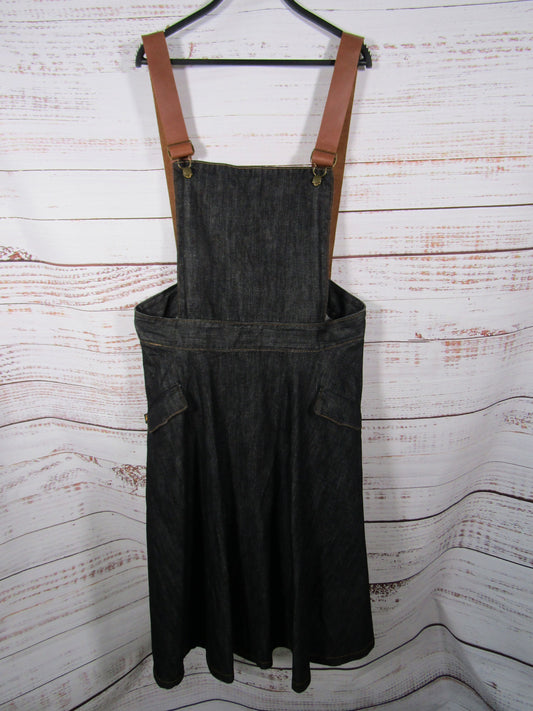 Tobs Thread & Mitre Women's Blue Denim Skirt Overalls Size XXL