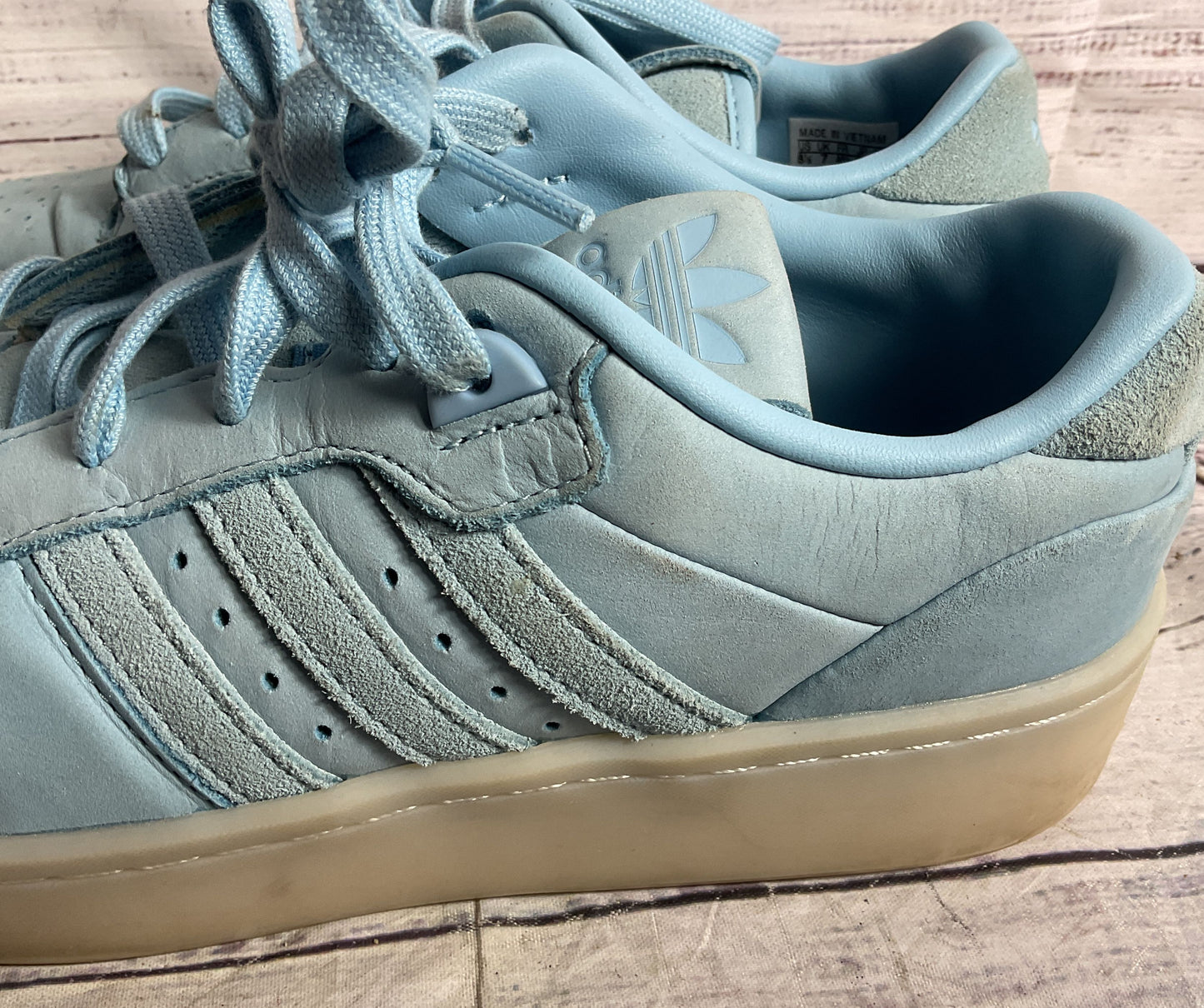 Adidas Rivalry Low Lux Platform Sneakers Light Blue 8.5