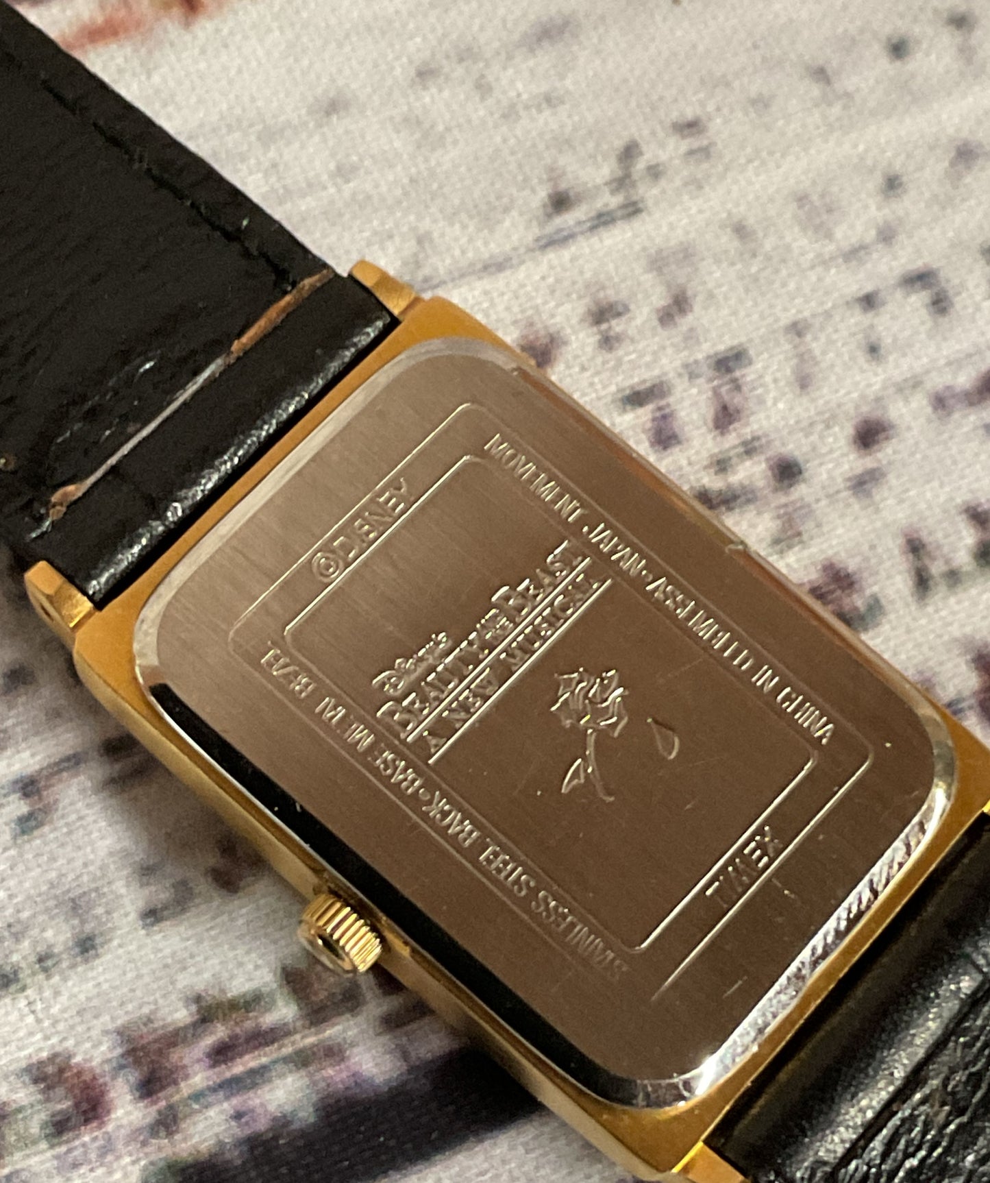 Disney Beauty And The Beast Stainless Steel Watch