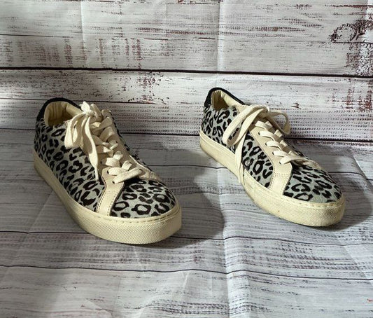 Women's Greats Brooklyn fur Leopard Print Cheetah Royale Limited Sneaker Size 8