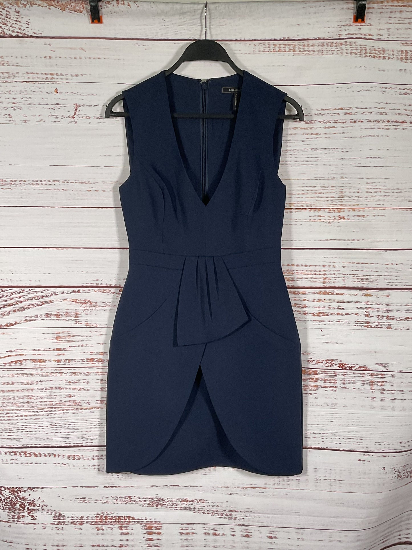 BCBG Maxazria Navy "Clare" Dress with Pockets - Size 0