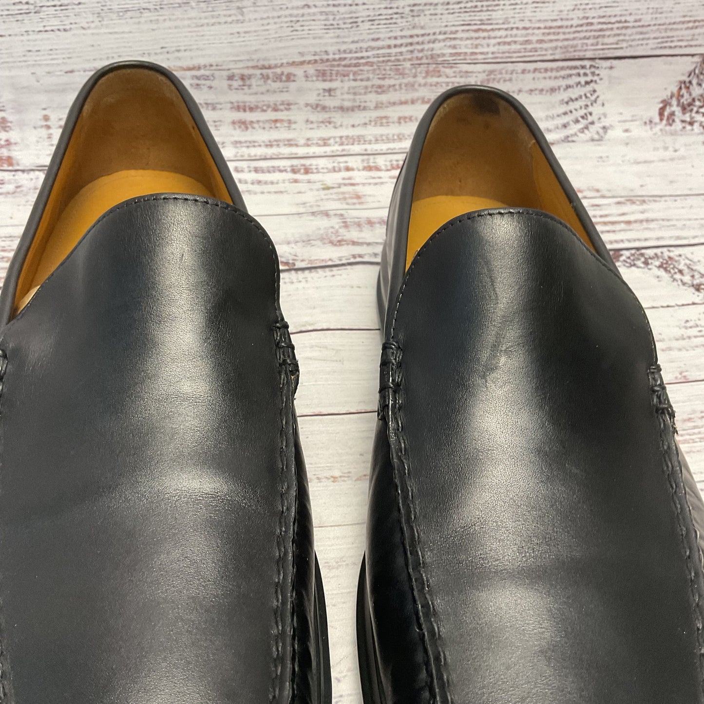Cole Haan Air Dempsey Venetian Black Leather Loafer Dress Shoe Men 11.5 1/3