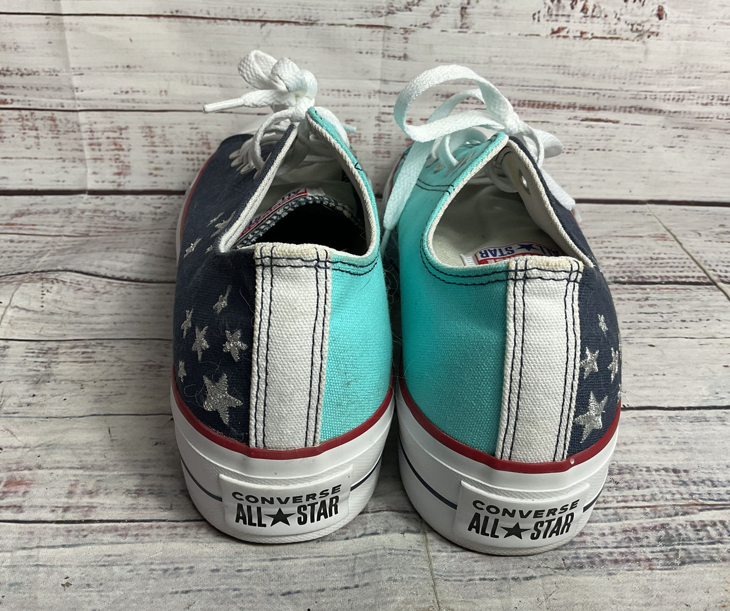 Converse By You Custom Starry Canvas Sneakers Multicolor Men's 7 Women's 9
