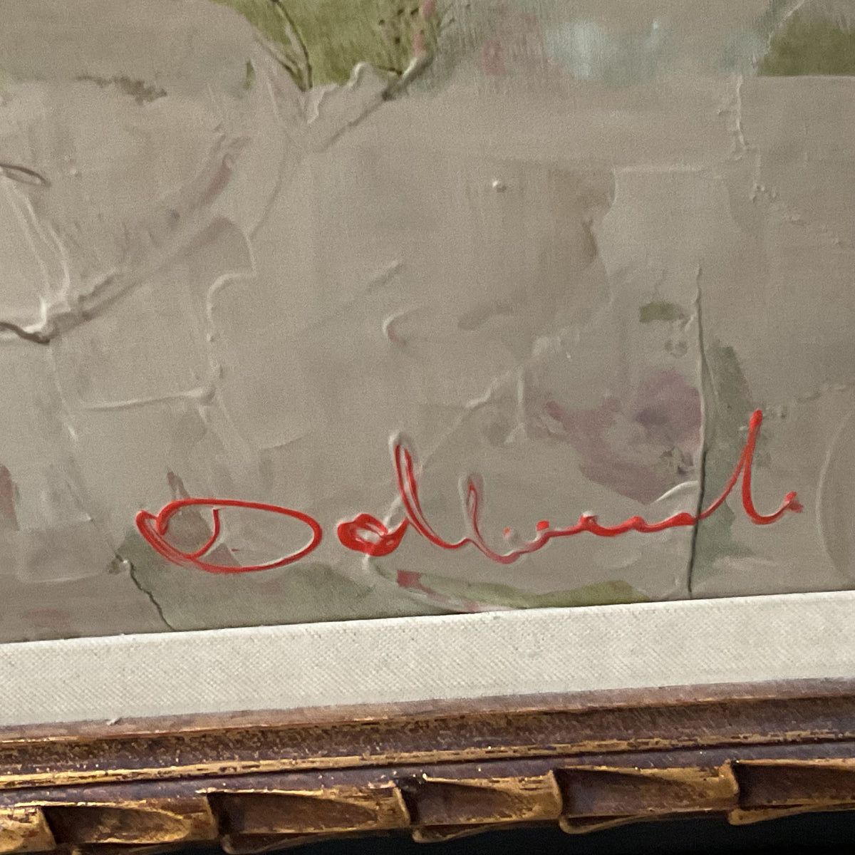 VTG Signed NIDIA D'ALLESANDRO Poppy Floral Still Life Oil Painting- 31.25" X 43"