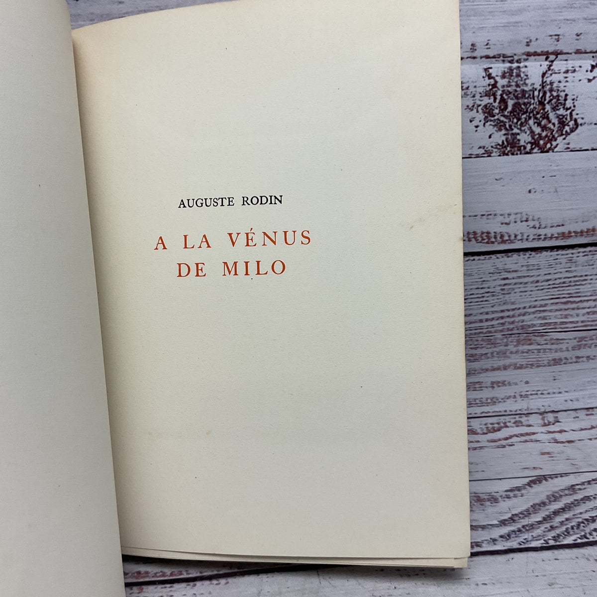 Auguste Rodin A La Venus De Milo 1945 Limited Edition 2500 Paris France
