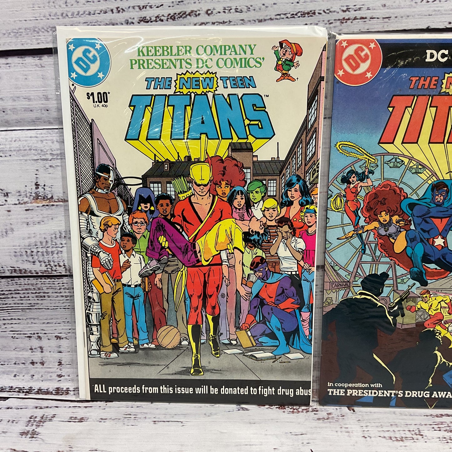 The New Teen Titans Keebler NSDI IBM Drug Awareness Lot Of 3 Comic Books