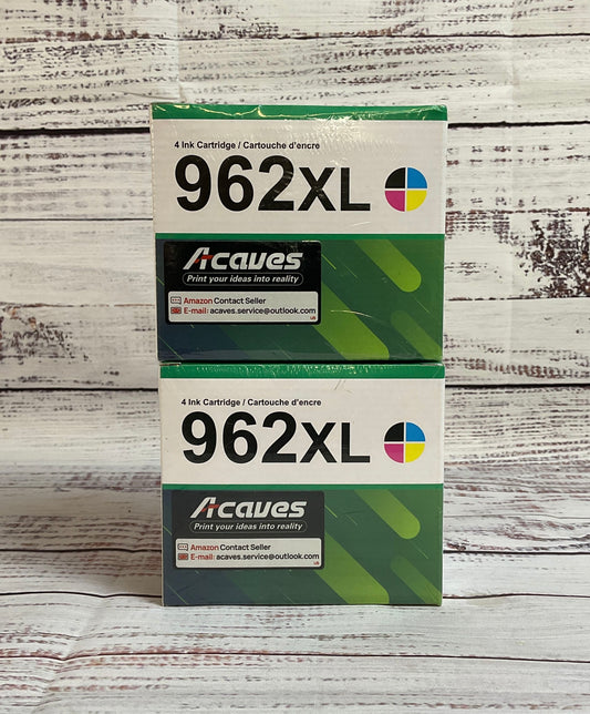 Acaves Set of Two 962XL 4 Ink Cartridges, New in Box