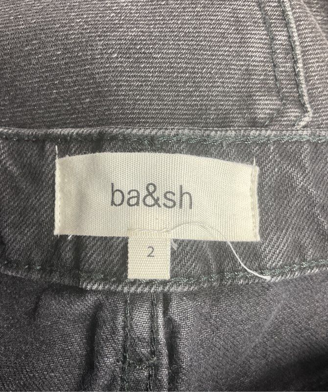 BA&SH Evan Raw Hem Jeans Blackstone 2