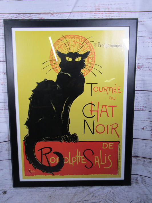Tournée du Chat Noir Poster by Théophile-Alexandre Steinlen Framed