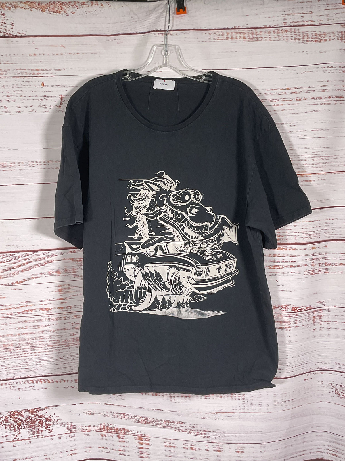 Rhude Black Horsepower T Shirt - Size L