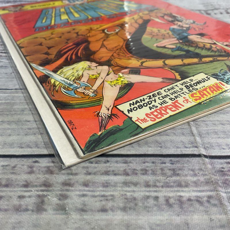 Lot Of 3 Vtg. Beowulf Dragon Slayer #1 3 6 Dc Fantasy Comics Ungraded